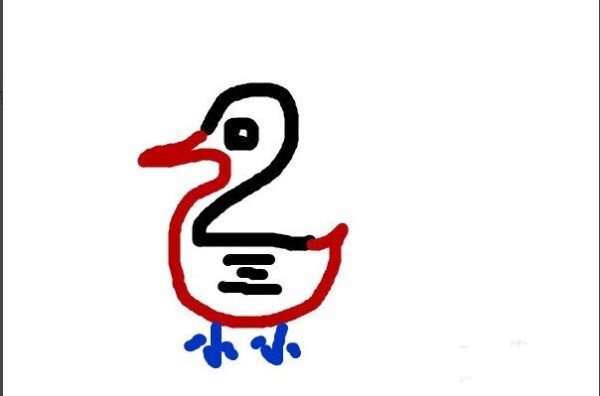 Steps and tips for quickly drawing a duck