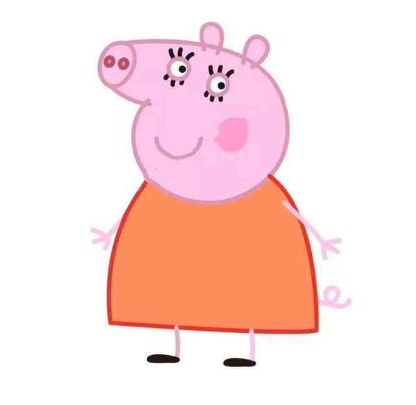 How to draw mother pig