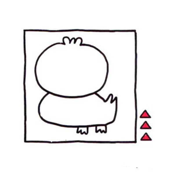 Draw a cute simple drawing in four steps. Everyone loves the little yellow duck.