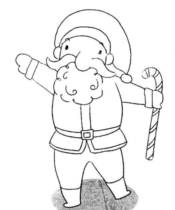 Santa Claus simple drawing tutorial