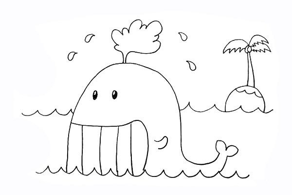 How to draw a whale