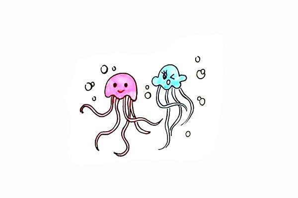 How to draw beautiful jellyfish