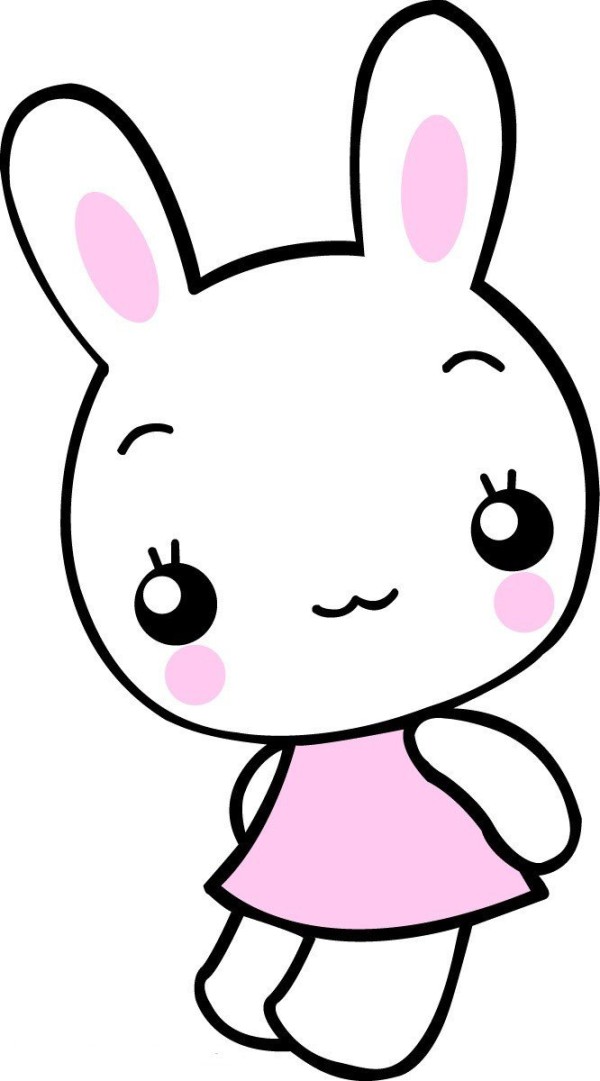 Animal simple drawing of bunny, simple drawing of bunny picture