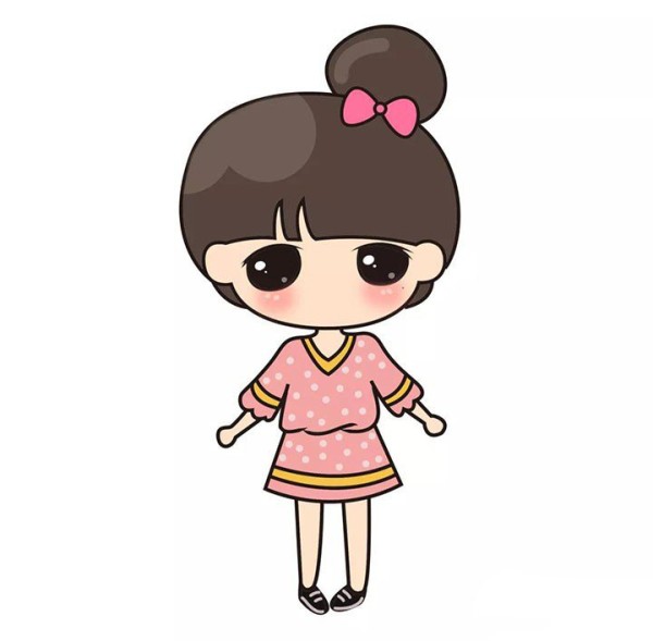 Draw cute cartoon character Meng Xiaoxi