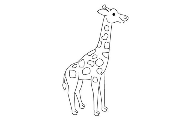 How to draw a giraffe in simple strokes