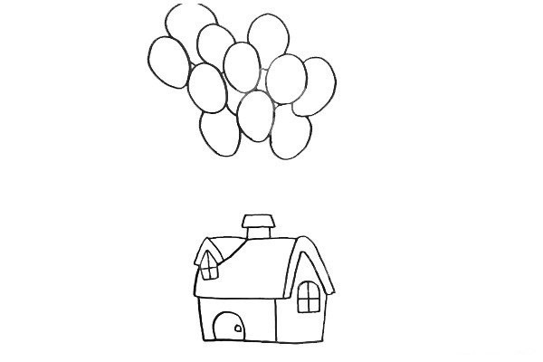 Draw the flying house in Up