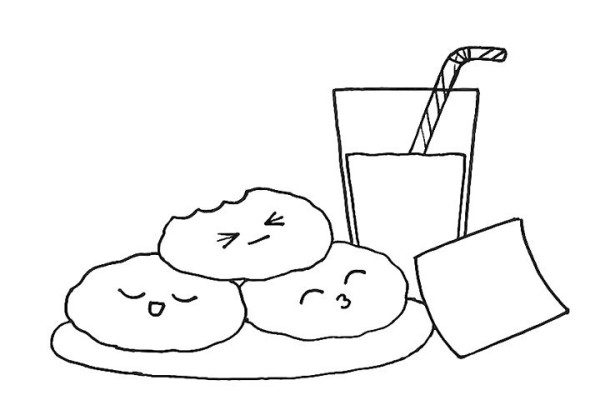 How to draw a cute nutritious breakfast