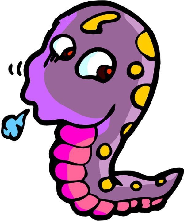 Cartoon Caterpillar Simple Drawing Picture