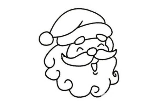 Complete collection of simple drawings of Santa Claus and drawing steps