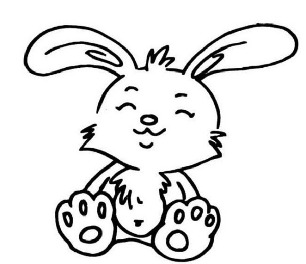 Collection of simple drawings of rabbits Cute cartoon rabbits simple drawings