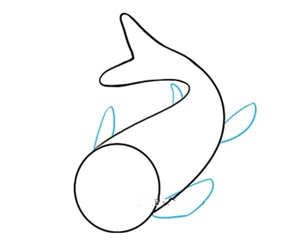 Beautiful koi simple strokes drawing tutorial