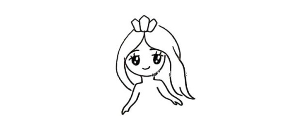 Draw a beautiful little princess