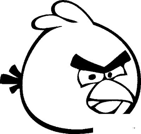 Angry Birds Simple Drawing