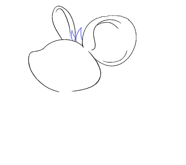 Teach you how to draw a cute little mouse