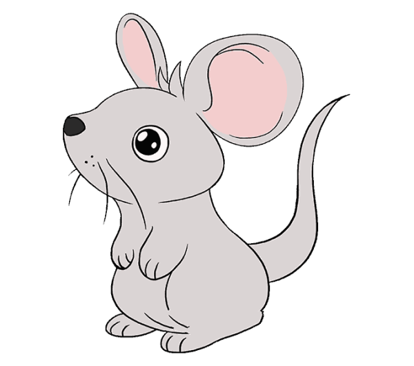 Teach you how to draw a cute little mouse