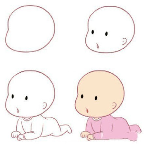 Teach you how to draw a baby