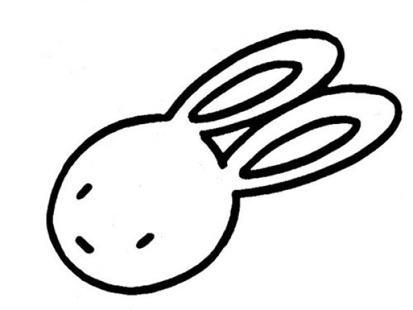 How to draw a simple animal rabbit for children