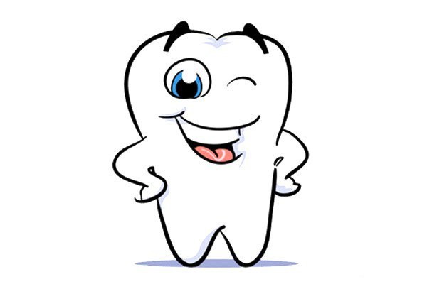 Tooth Love Day-Cartoon tooth image simple drawing picture