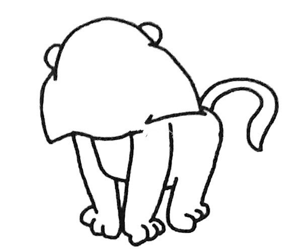 Cute little tiger simple drawing tutorial