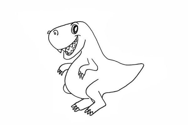 How to draw a dinosaur