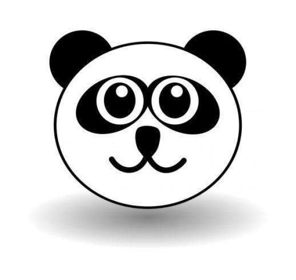 Cute giant panda simple drawing pictures