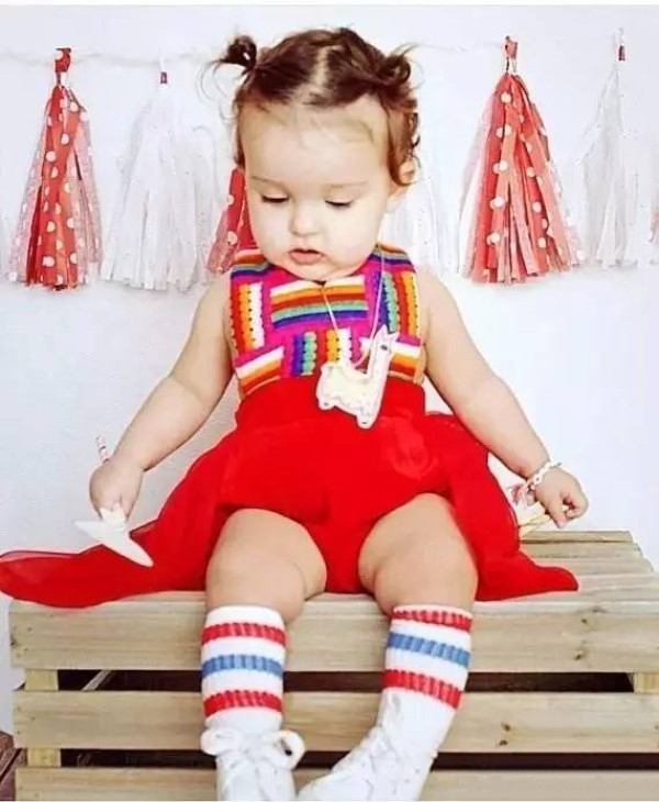 Such beautiful childrens clothing is actually made by mother!