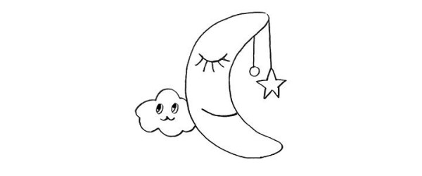 Creative moon simple drawing tutorial