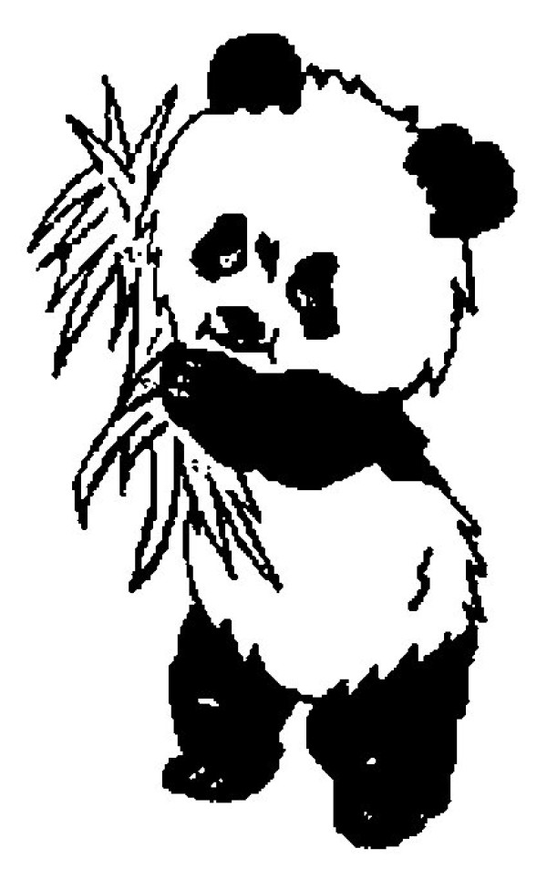 6 cute simple drawings of giant pandas