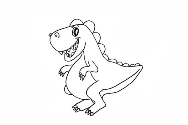 How to draw a dinosaur