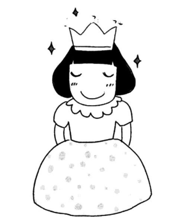 Simple drawing pictures of princesses with various images