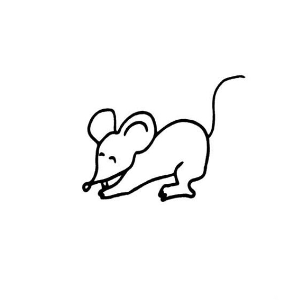 Childrens simple drawings Cute mouse simple drawings