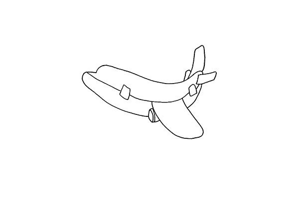 How to draw an airplane