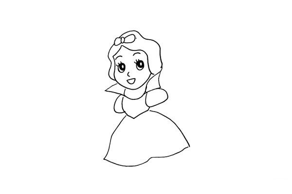 How to draw Snow White