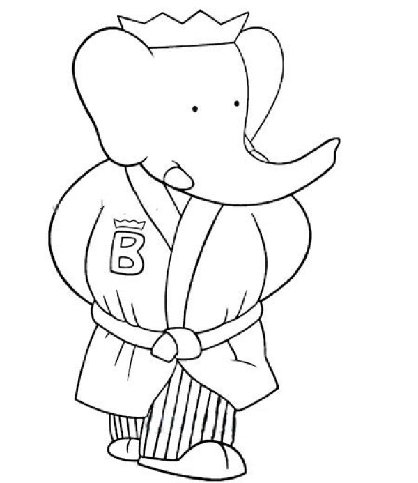 Mr. Elephants simple strokes