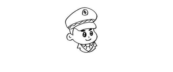 How to draw uncle policeman