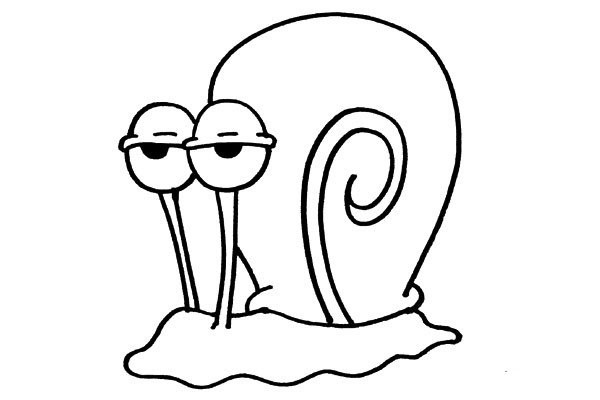 Teach you how to draw a snail