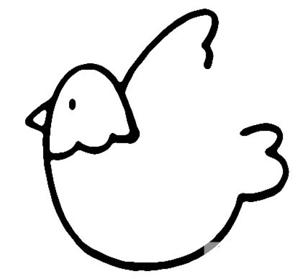 How to draw simple animal pigeons for children