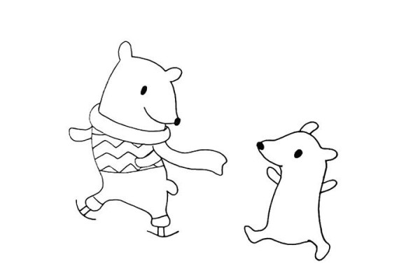 How to draw a polar bear