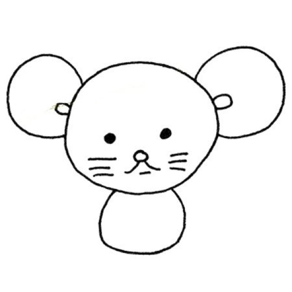 Cute little mouse simple drawing tutorial