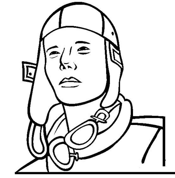 Pictures of Historical Figures Simple Drawing Portraits of Charles Lindbergh