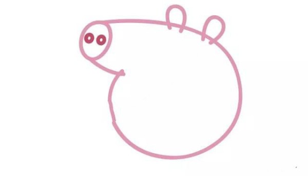 How to draw mother pig