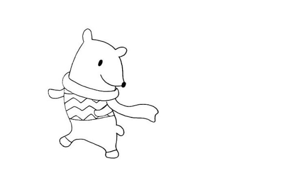 How to draw a polar bear