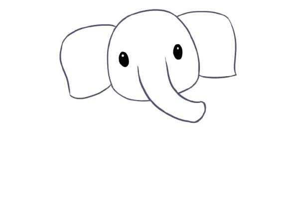 Learn to draw cute elephant simple drawings