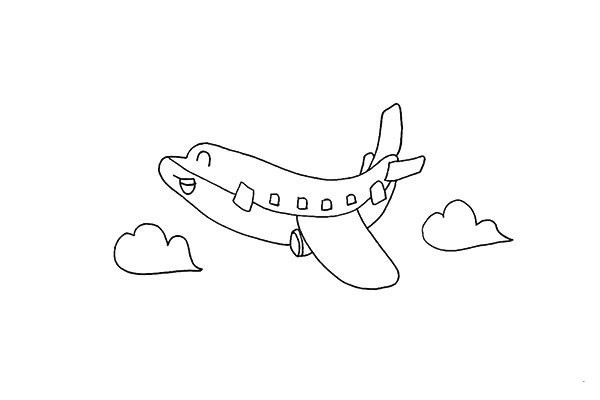 How to draw an airplane