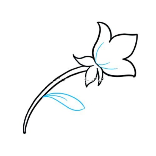 I love you mom, simple drawing of flowers for Mothers Day