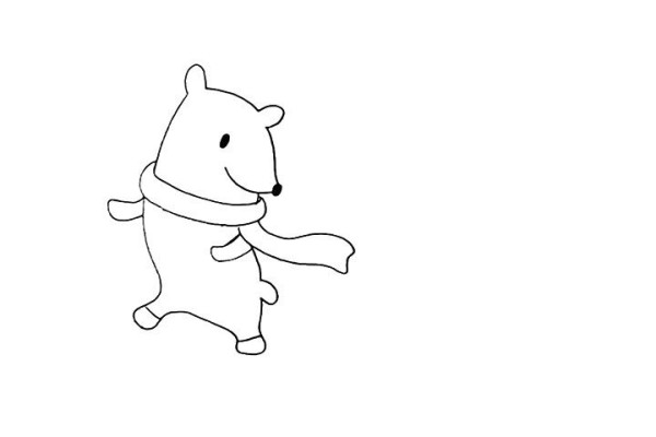 How to draw a polar bear