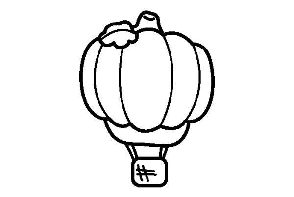 4 simple drawing pictures of cartoon hot air balloons