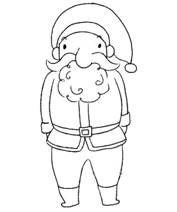 Santa Claus simple drawing tutorial