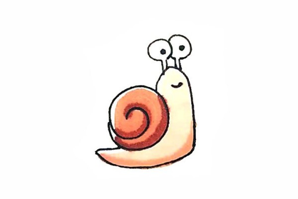 How to draw a snail