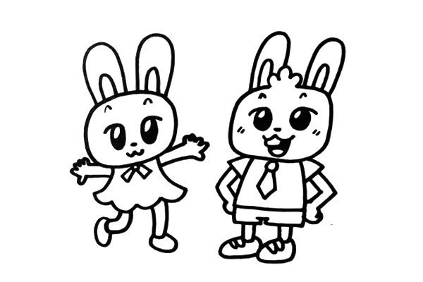 two little rabbits